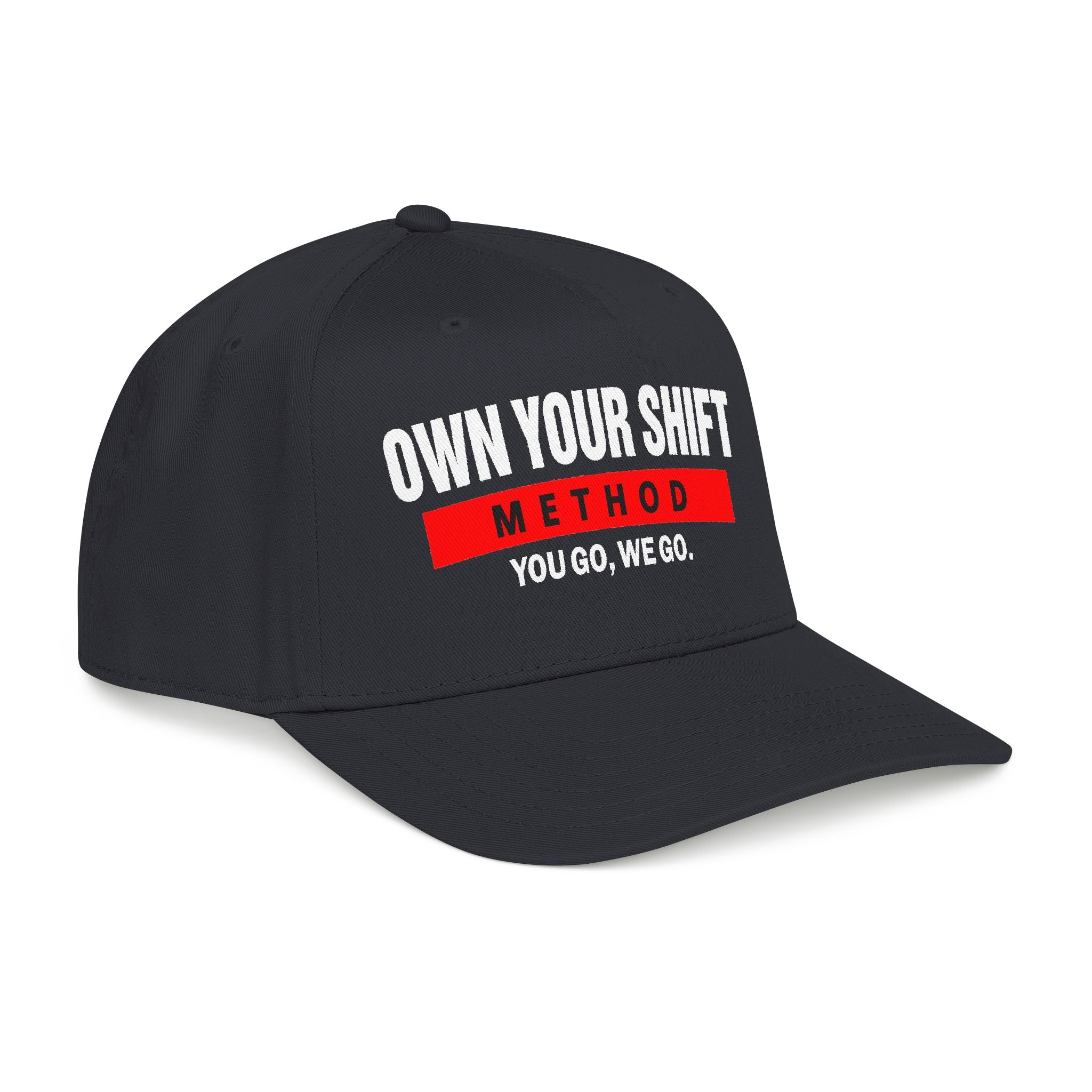 METHOD Baseball Cap — Minimal Red Logo Mid-Profile Hat