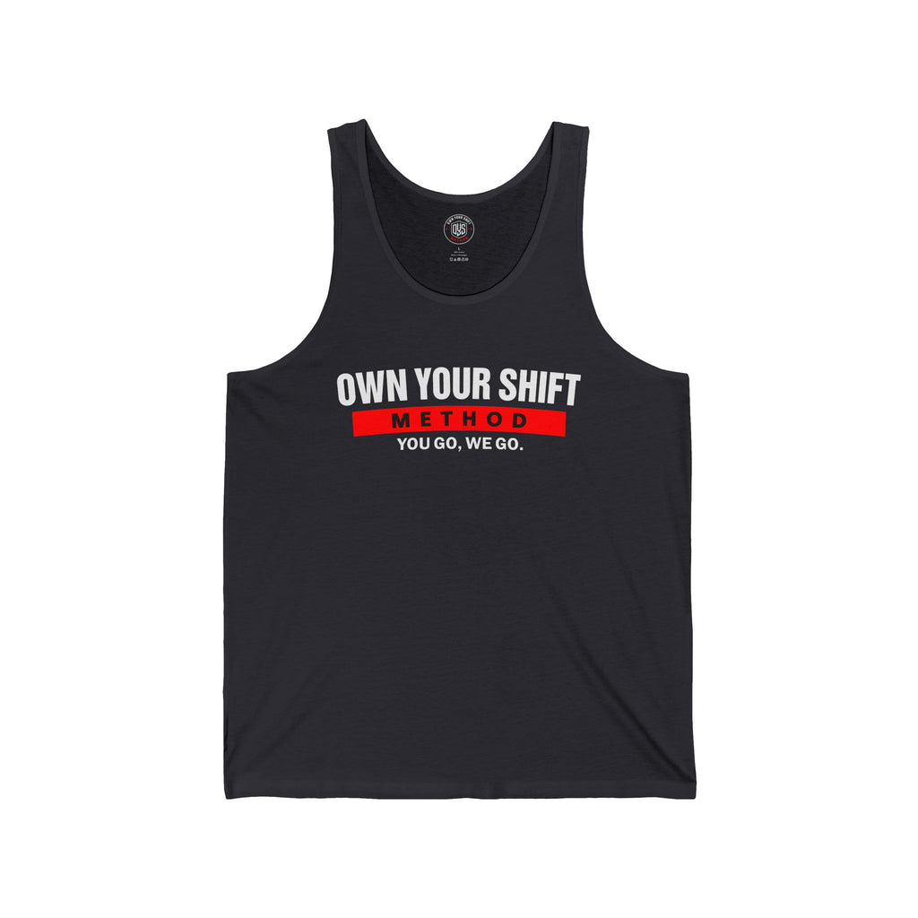 Method Bar Tank Top — “Own Your Shift” Minimal Fitness Tank