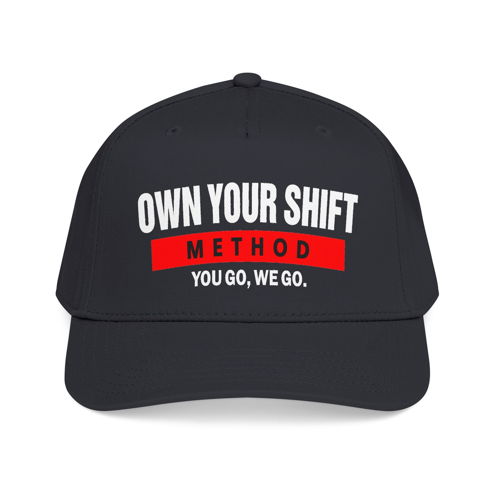 METHOD Baseball Cap — Minimal Red Logo Mid-Profile Hat