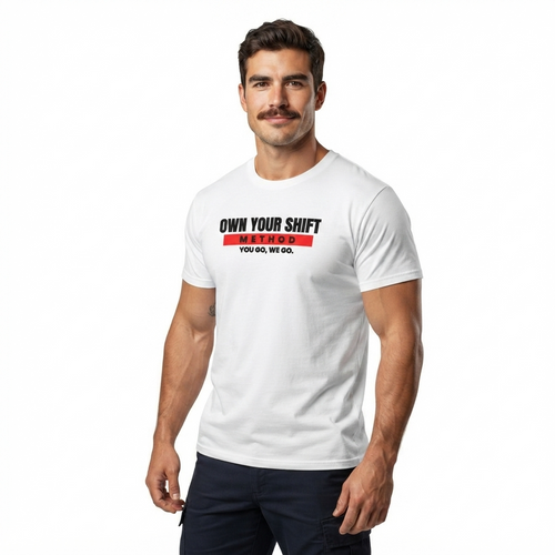 Performance T-Shirt — "Own Your Story" Motivational Graphic Tee