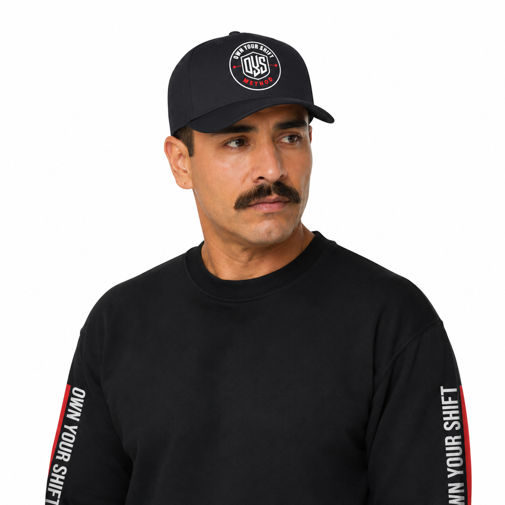 METHOD Baseball Cap — Minimal Red Logo Mid-Profile Hat