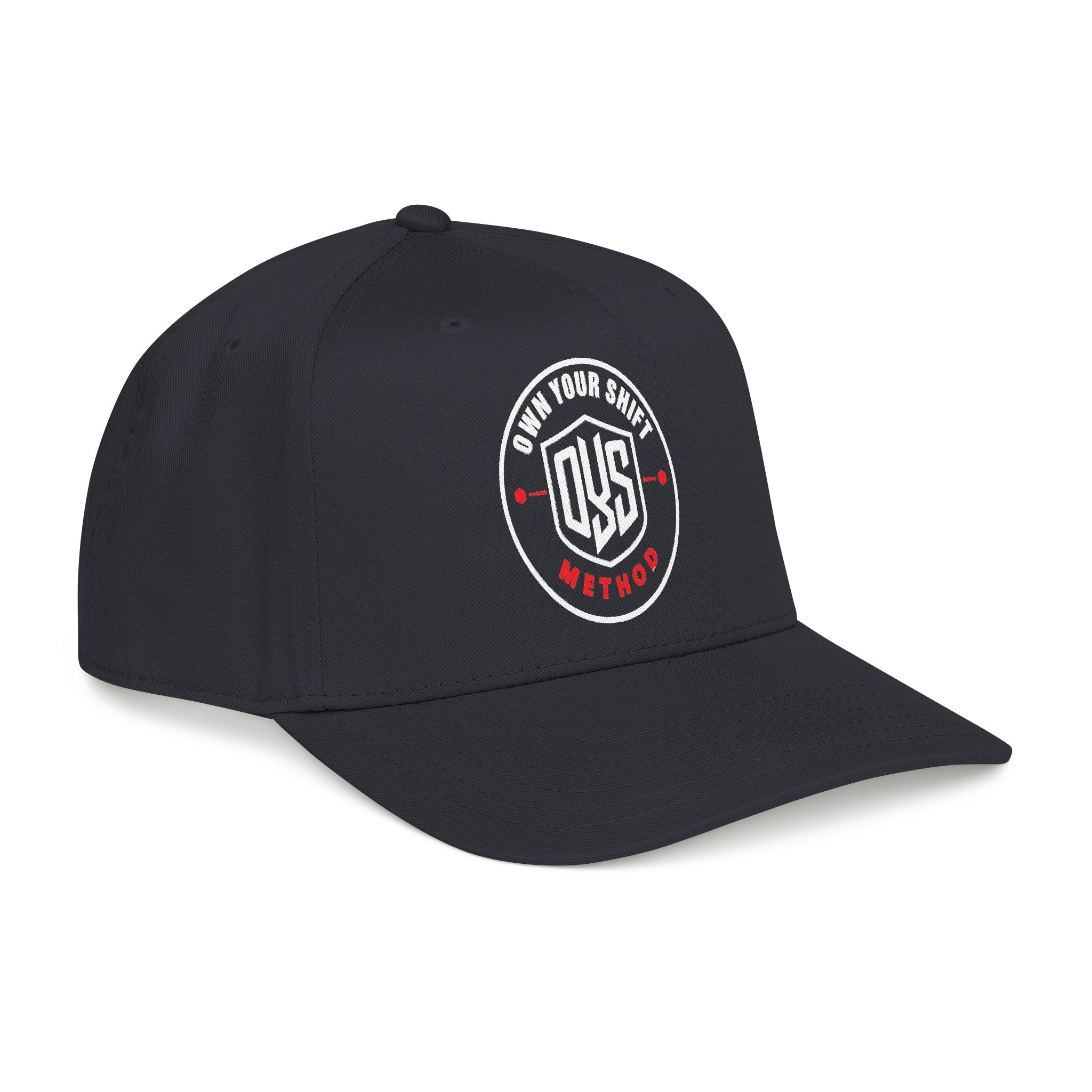 METHOD Baseball Cap — Minimal Red Logo Mid-Profile Hat